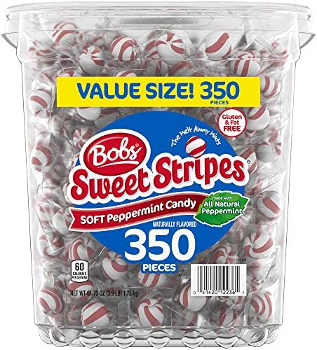 Bobs Red & White Sweet Stripes Soft Candy