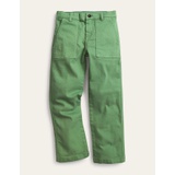 Boden Relaxed Pocket Pants - Deep Grass Green