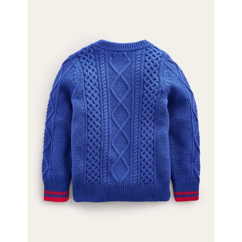 보덴 Boden Cable Sweater - Bluing