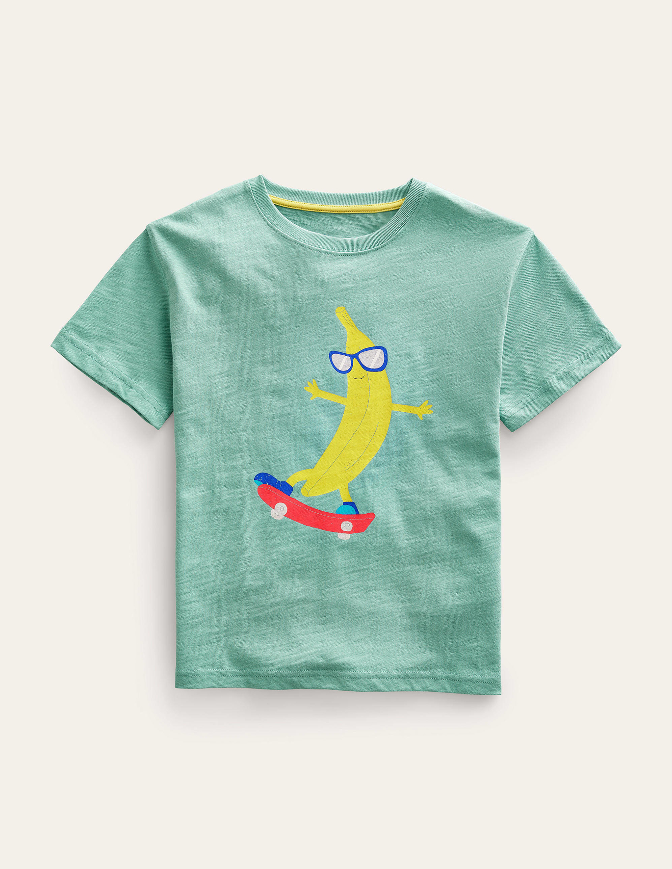 보덴 Boden Printed Humour T-shirt - Hot Spring Banana