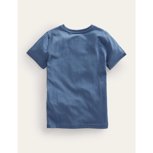 보덴 Boden Glow Slogan T-shirt - Robot Blue Space