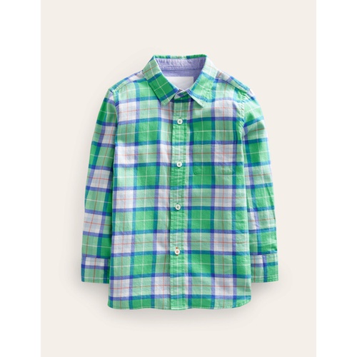 보덴 Boden Casual Twill Shirt - Soft Green Check