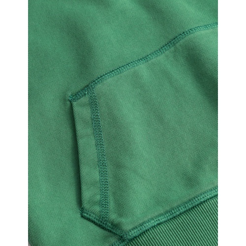 보덴 Boden Garment Dye Hoodie - Deep Grass Green