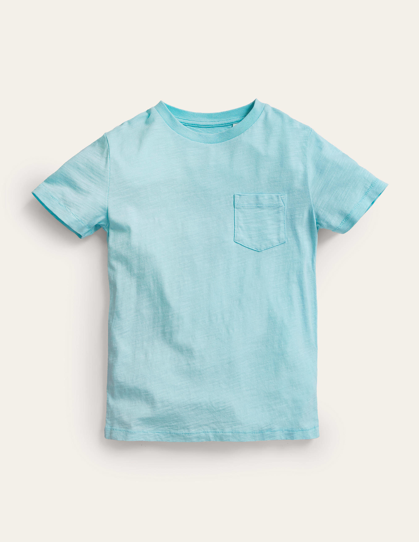 Boden Washed Slub T-shirt - Light Blue