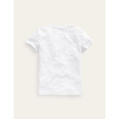 보덴 Boden Washed Slub T-shirt - White