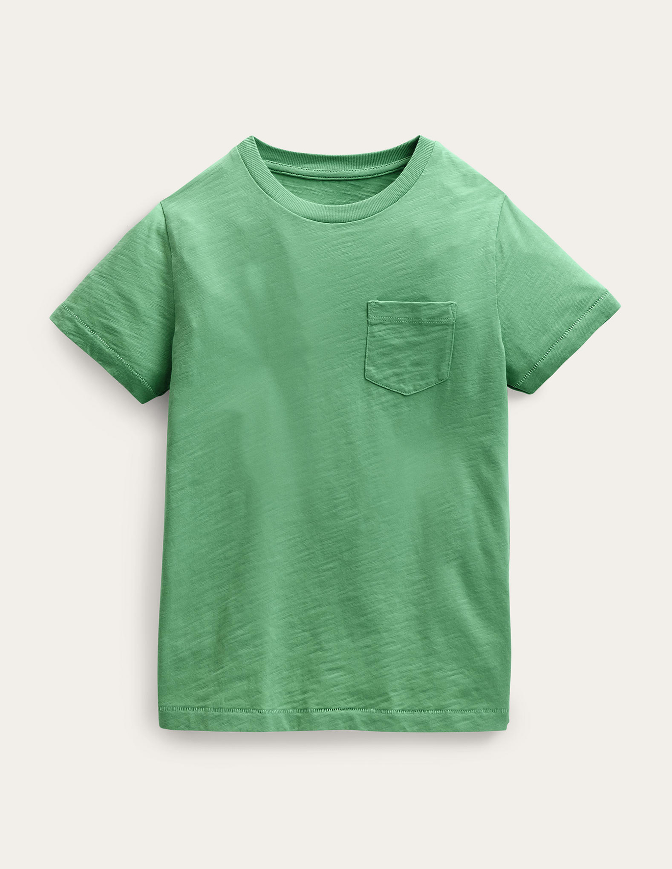 보덴 Boden Washed Slub T-shirt - Deep Grass Green