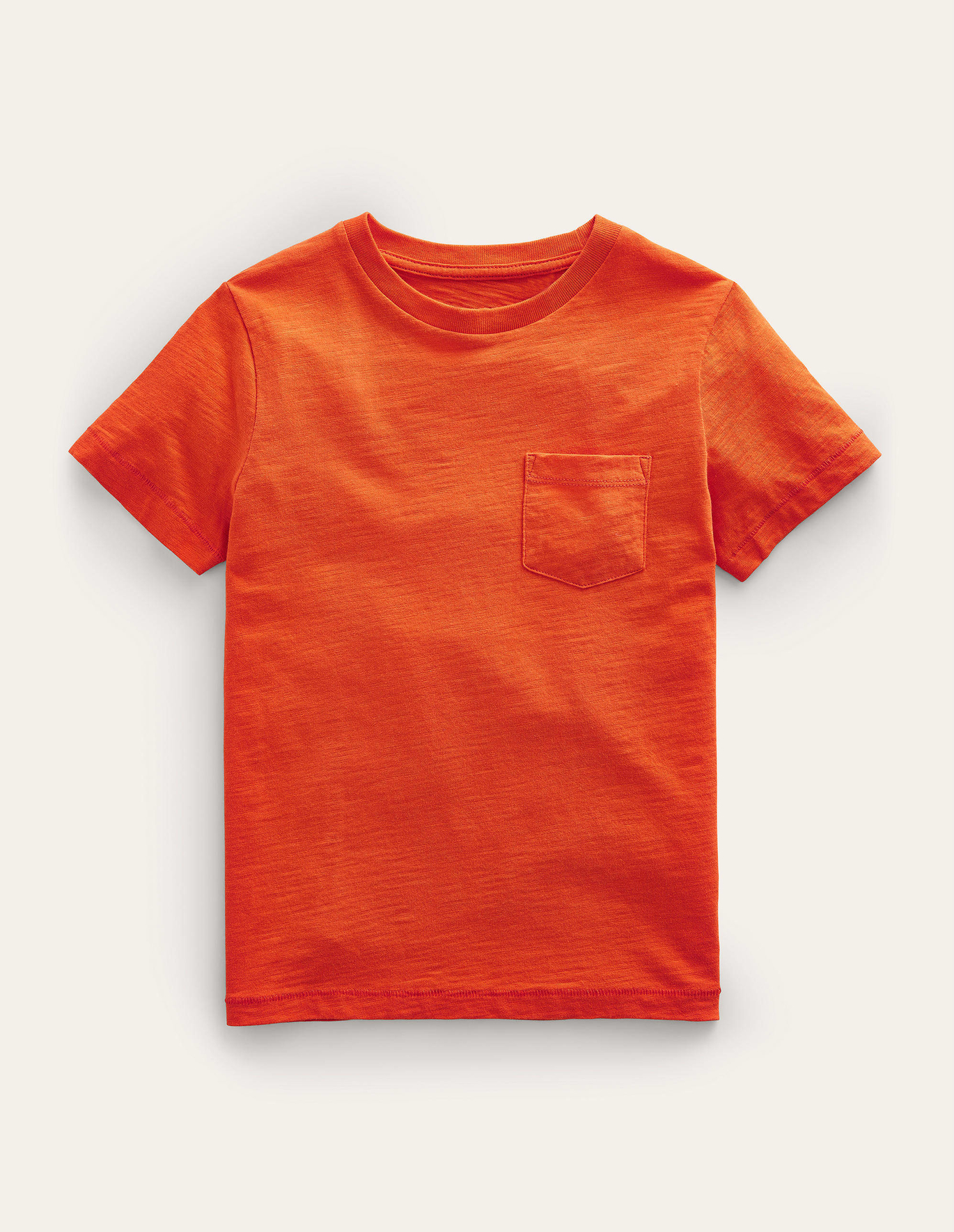 Boden Washed Slub T-shirt - Mandarin Orange