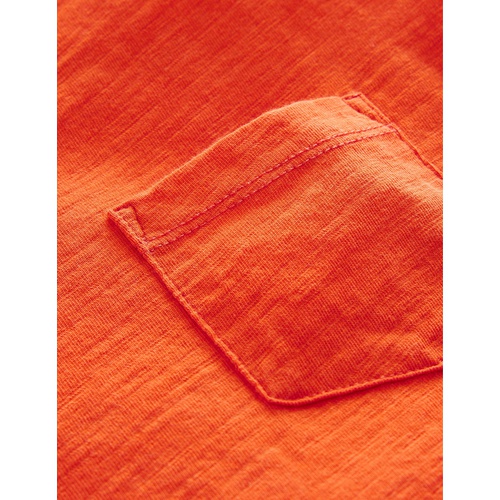 보덴 Boden Washed Slub T-shirt - Mandarin Orange