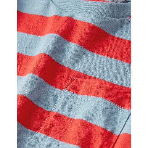 보덴 Boden Long-sleeved Washed T-shirt - Blue/Red