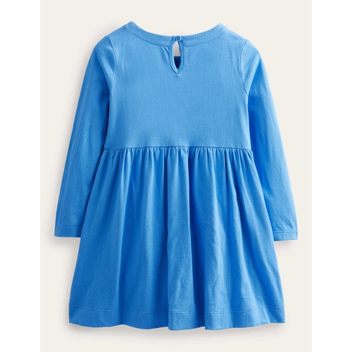 보덴 Boden Flutter Jersey Dress - Penzance Blue Floral