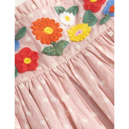 보덴 Boden Embroidered Woven Dress - Boto Pink Spot Floral