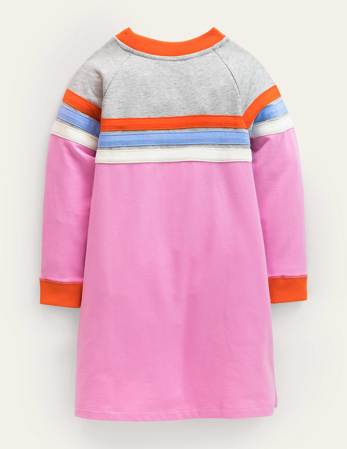 보덴 Boden Sporty Raglan Dress - Lilac Chiffon Stripe