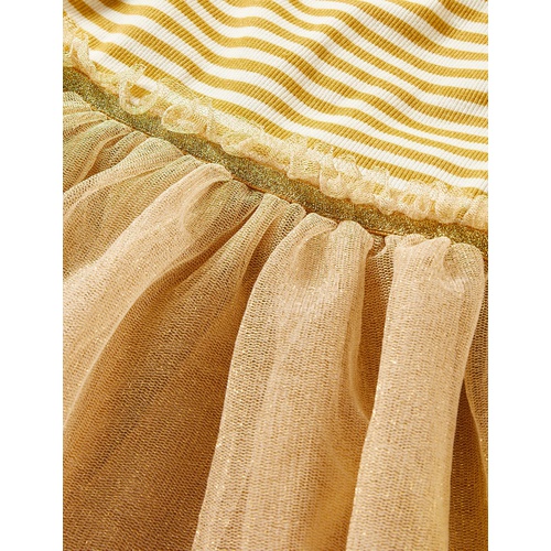 보덴 Boden Tulle Jersey Dress - Gold