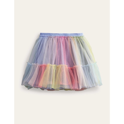 보덴 Boden Printed Tiered Tulle Skirt - Ombre