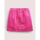Boden Denim Button Through Skirt - Tickled Pink