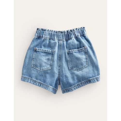 보덴 Boden Pull On Denim Shorts - Light Vintage