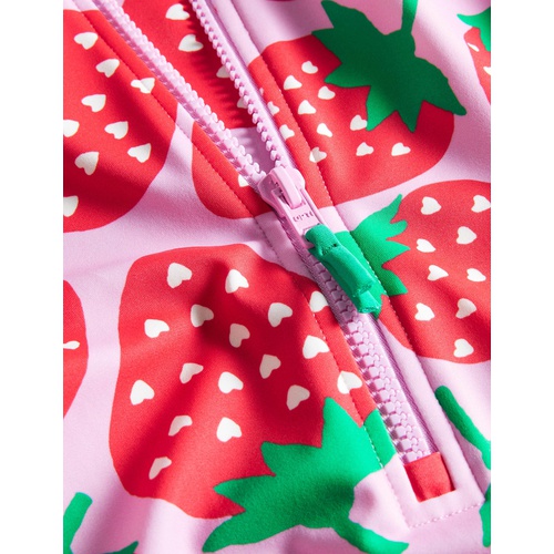 보덴 Boden Long-sleeved Swimsuit - Tickled Pink Strawberries