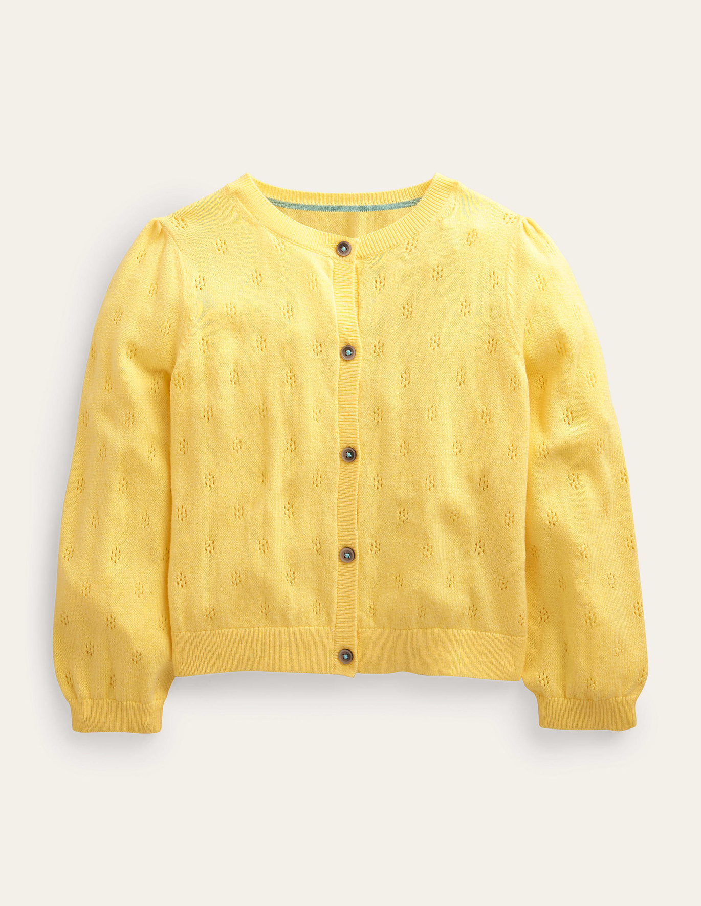 Boden Cotton Cashmere Cardigan - Soft Lemon