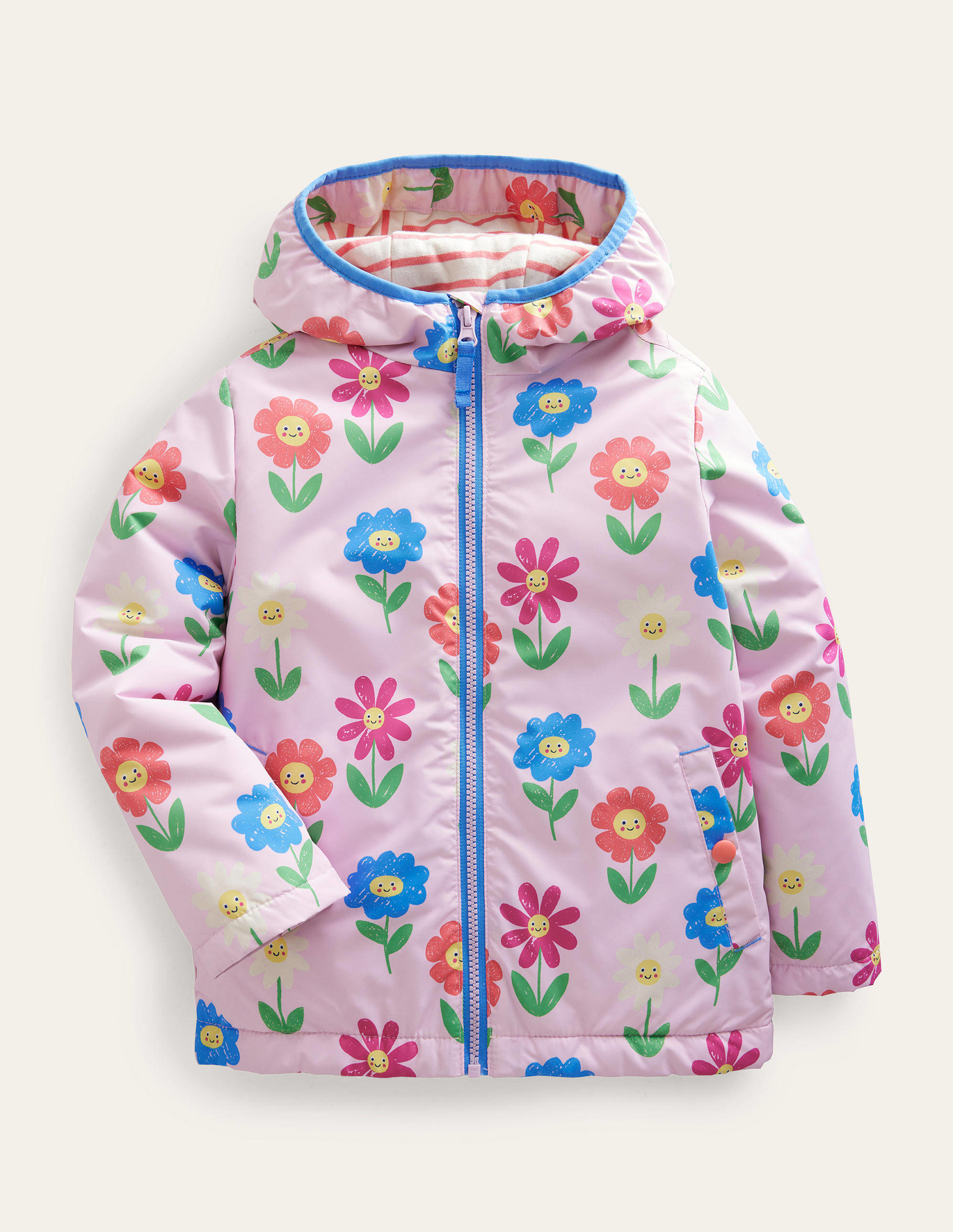 Boden Jersey Lined Anorak - Winsome Orchid Flowers