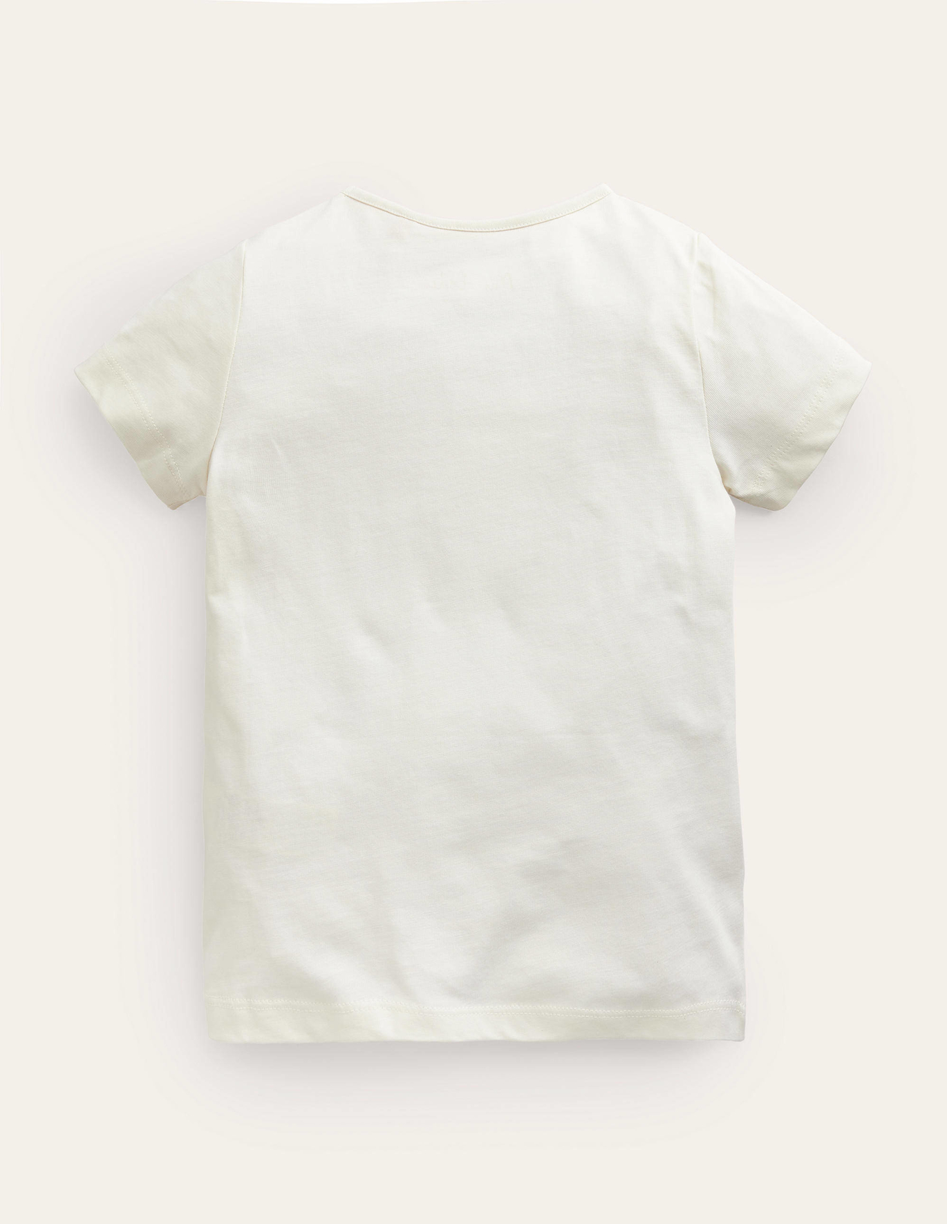 보덴 Boden Printed Logo T-shirt - Ivory Super Natural