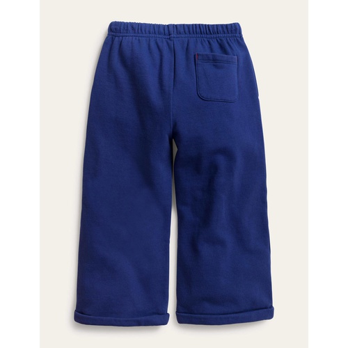 보덴 Boden Wide Leg Embroidered Trousers - Starboard Blue