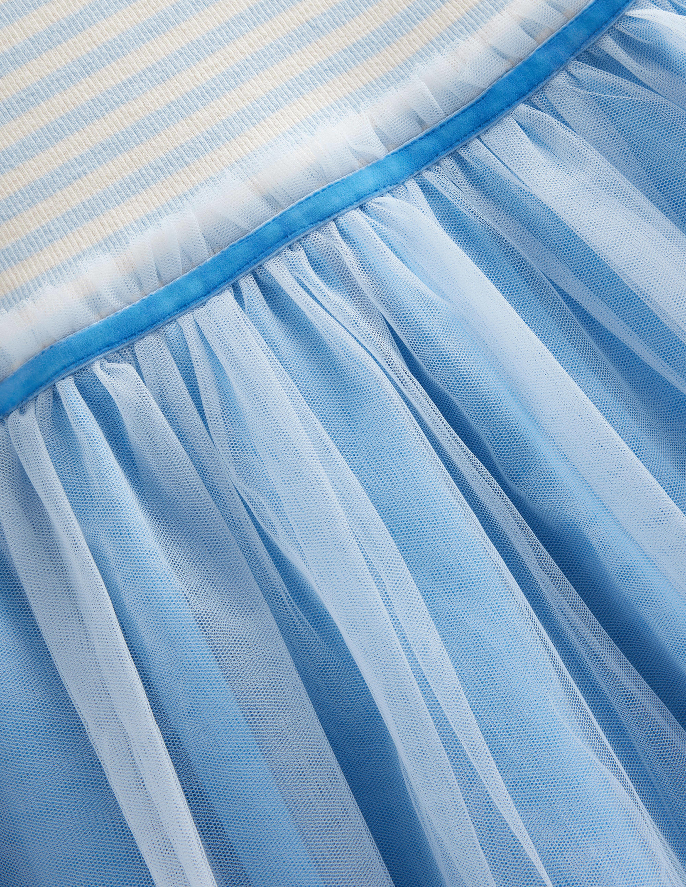 보덴 Boden Tulle Jersey Dress - Provence Blue