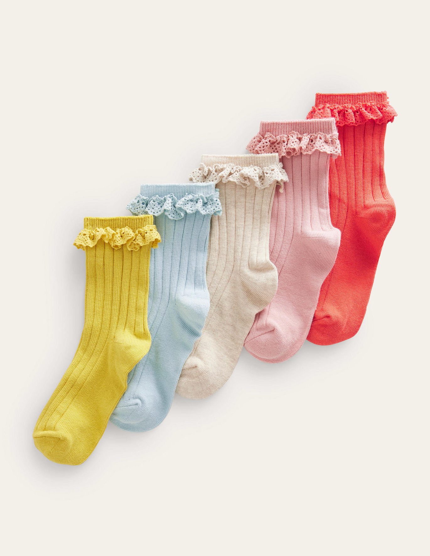 Boden Frilly Socks 5 Pack - Multi
