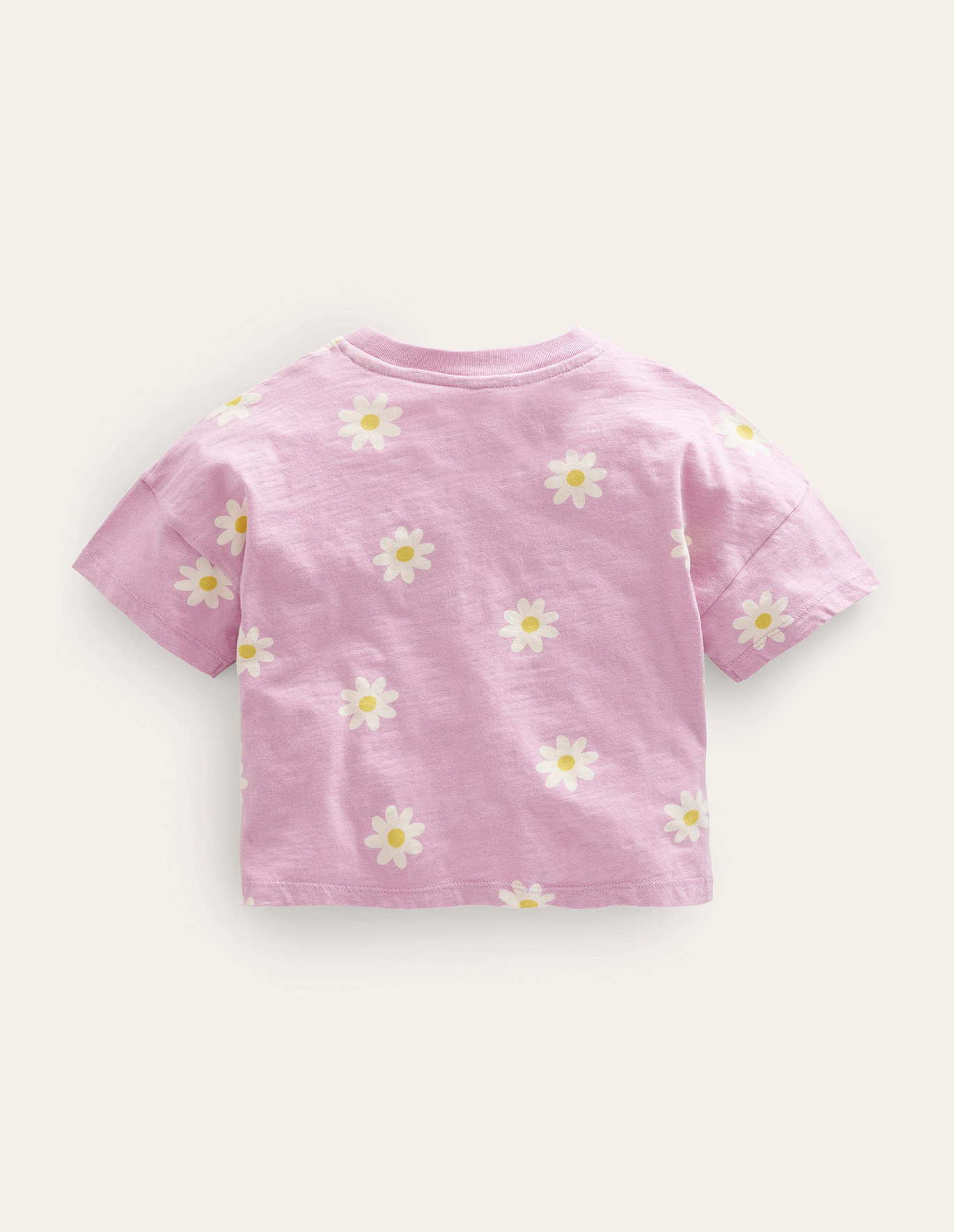 보덴 Boden Relaxed T-shirt - Soft Lavender Daisies