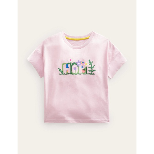 보덴 Boden Printed Graphic T-shirt - French Pink Hope