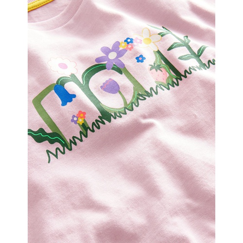 보덴 Boden Printed Graphic T-shirt - French Pink Hope