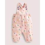 Boden Jersey Dungaree - Pink Marl Painted Spot