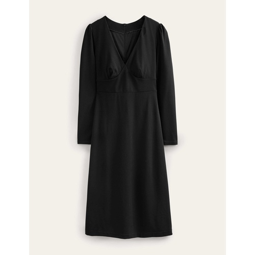 보덴 Boden Column Jersey Midi Dress - Black