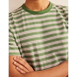 Boden Slim Fit Classic T-Shirt - Safari Green/Aster Purple