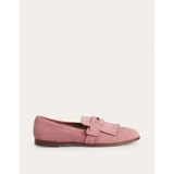 Boden Penny Detail Loafers - Blush Suede