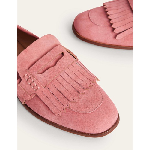 보덴 Boden Penny Detail Loafers - Blush Suede