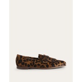 Boden Penny Detail Loafers - Leopard Pony Hair