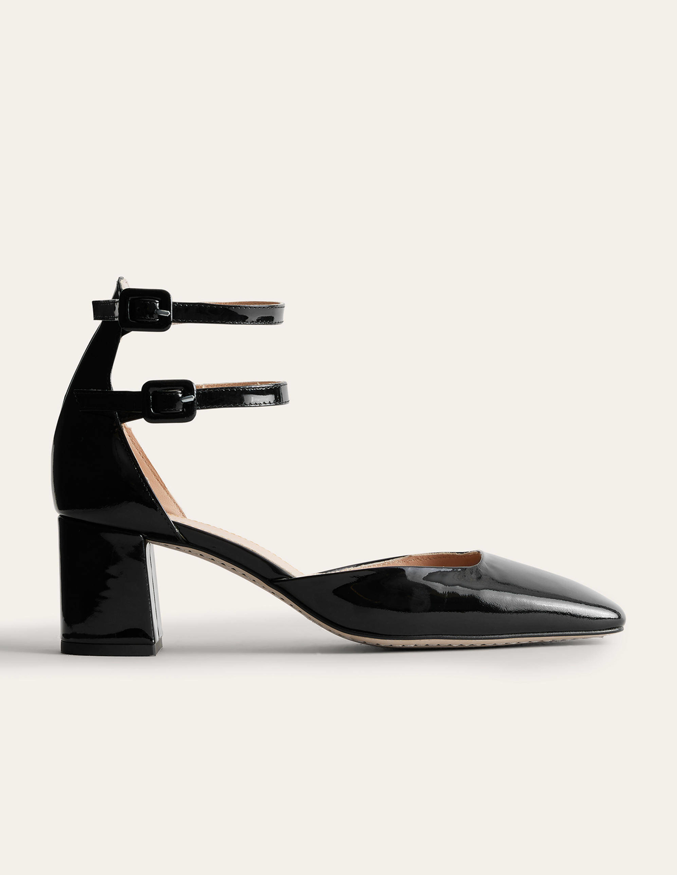 Boden Patent Leather Block Heels - Black