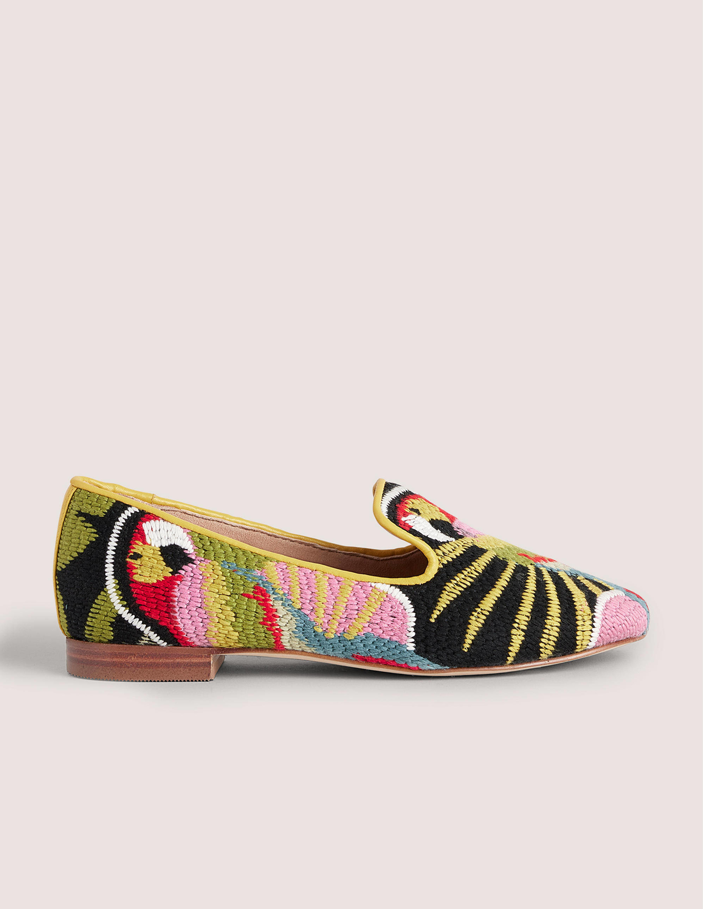 Boden Tapestry Embroidered Loafers - Parrot