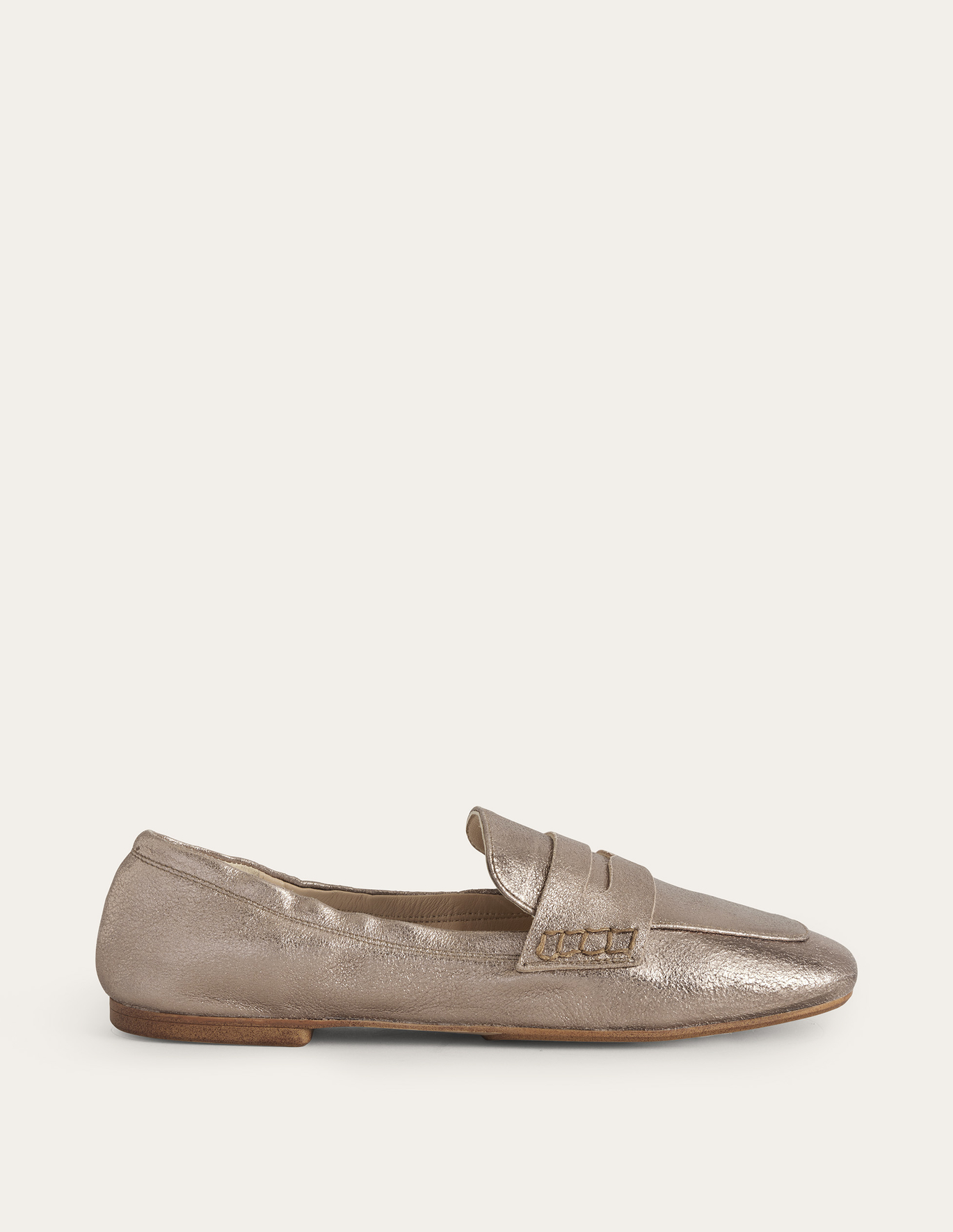 Boden Flexible Sole Loafers - Gold