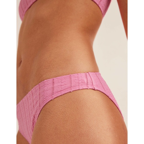 보덴 Boden Classic Bikini Bottoms - Candy Floss Pink Texture