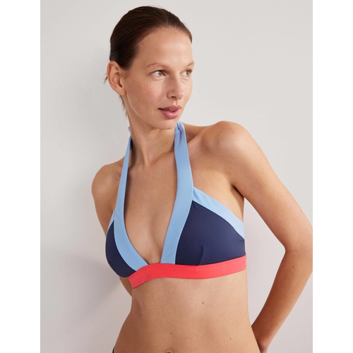 보덴 Boden Ithaca Halter Bikini Top - Navy Colourblock