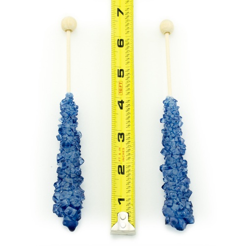  Boones Mill | Rock Crystal Candy Sticks | Blue Raspberry | 36 Sticks