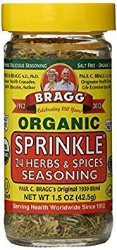  Bragg Sprinkle Herb and Spice Seasoning, 1.5 oz (Pack of 6)