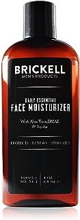 Brickell Men's Products Brickell Mens Daily Essential Face Moisturizer for Men, Natural and Organic Fast-Absorbing Face Lotion with Hyaluronic Acid, Green Tea, and Jojoba, 4 Ounce, Unscented