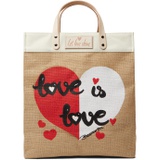 Brighton Love is Love Burlap Tote Bag