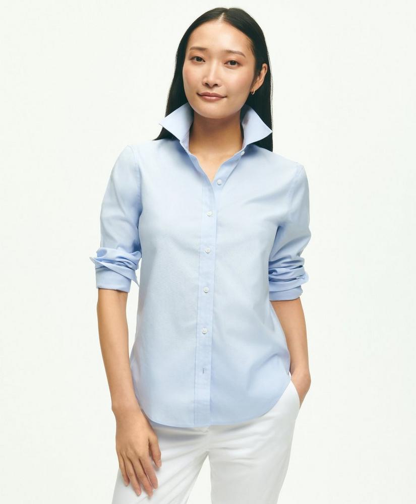 Classic-Fit Non-Iron Stretch Supima Cotton Dress Shirt