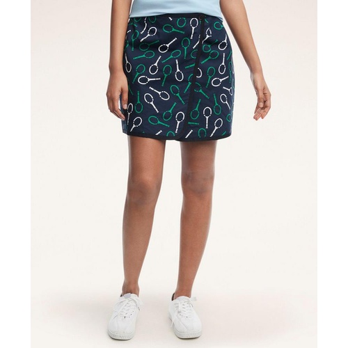 브룩스브라더스 Reversible Print-Embroidered Tennis Skirt