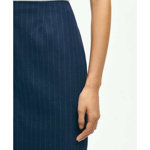 브룩스브라더스 Wool Pinstripe Pencil Skirt