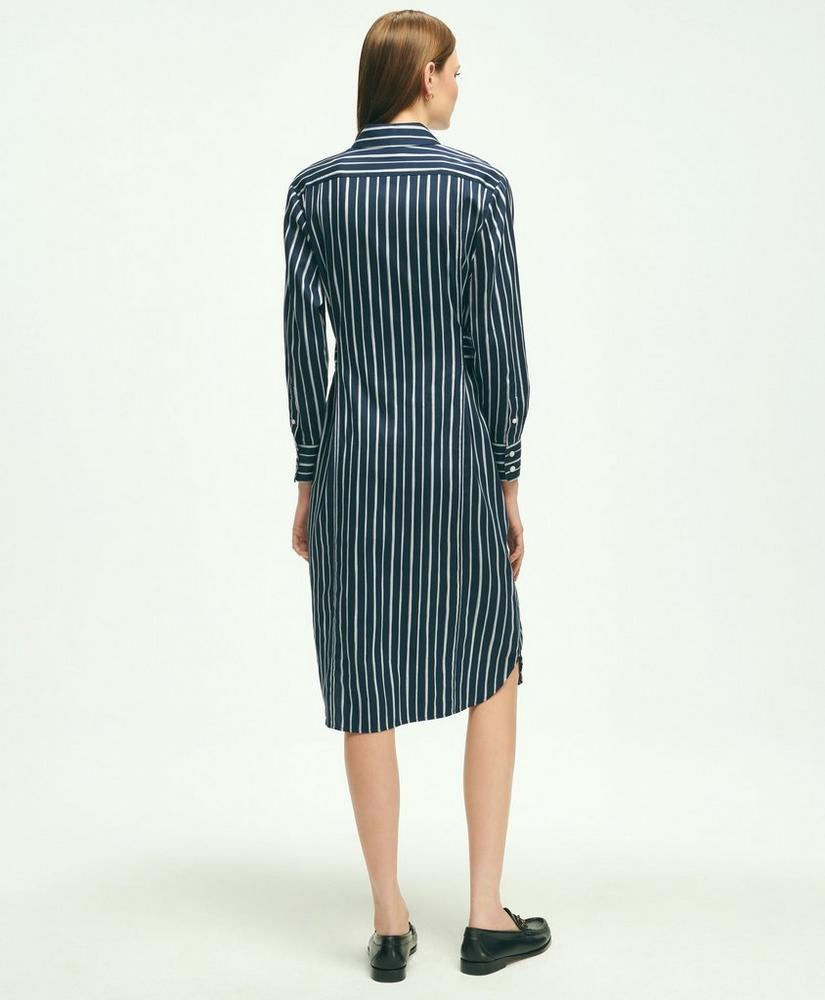 브룩스브라더스 Cotton Striped Shirt Dress