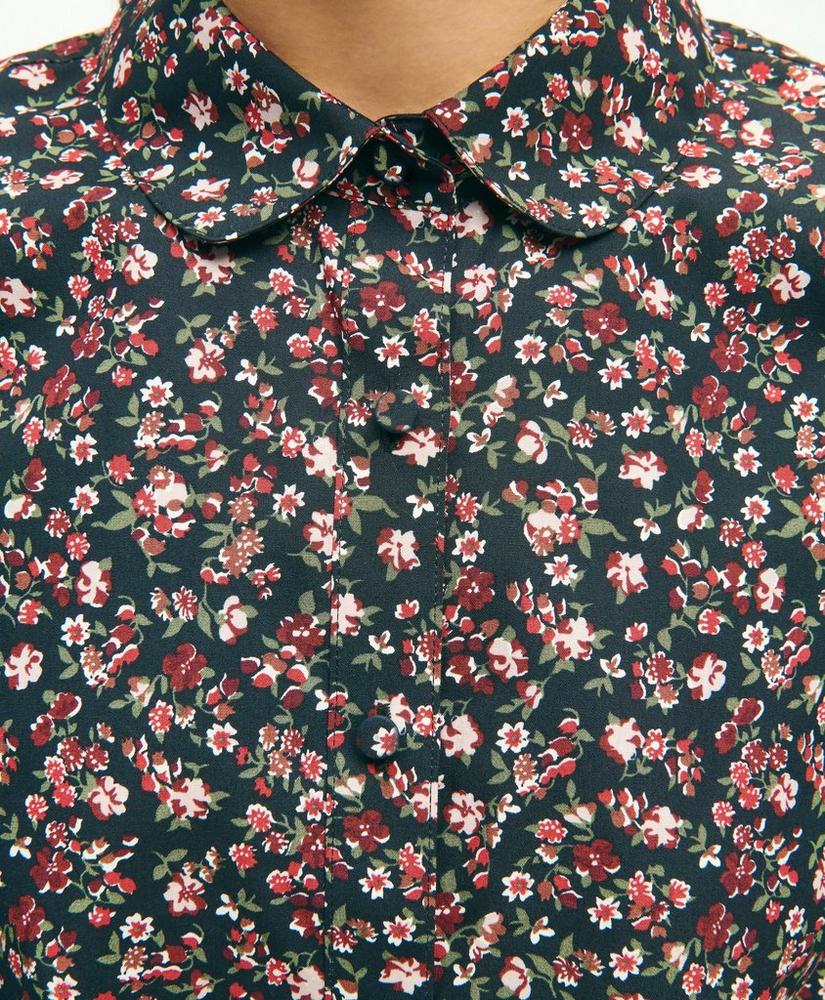 브룩스브라더스 Cotton Poplin Floral Shirt